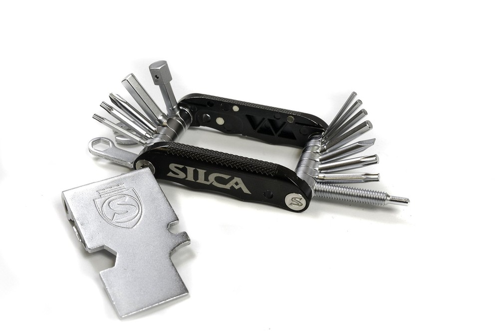 20 In 1 Bicycle Multitool Minimalistic Design Cycling Maintenance Tool Silver