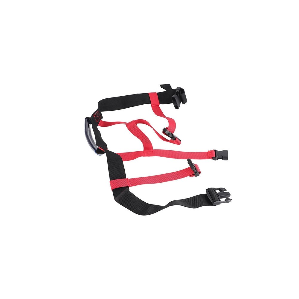 Snowboard Training Harness Black Red Nylon Material Adjustable Controlling Speed
