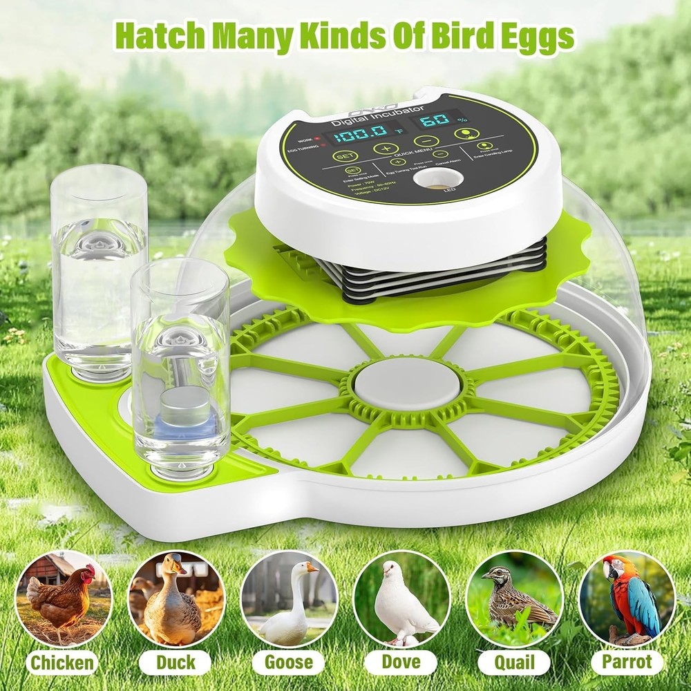 8 Egg Incubators for Hatching Eggs with Automatic Egg Turning and Humidity