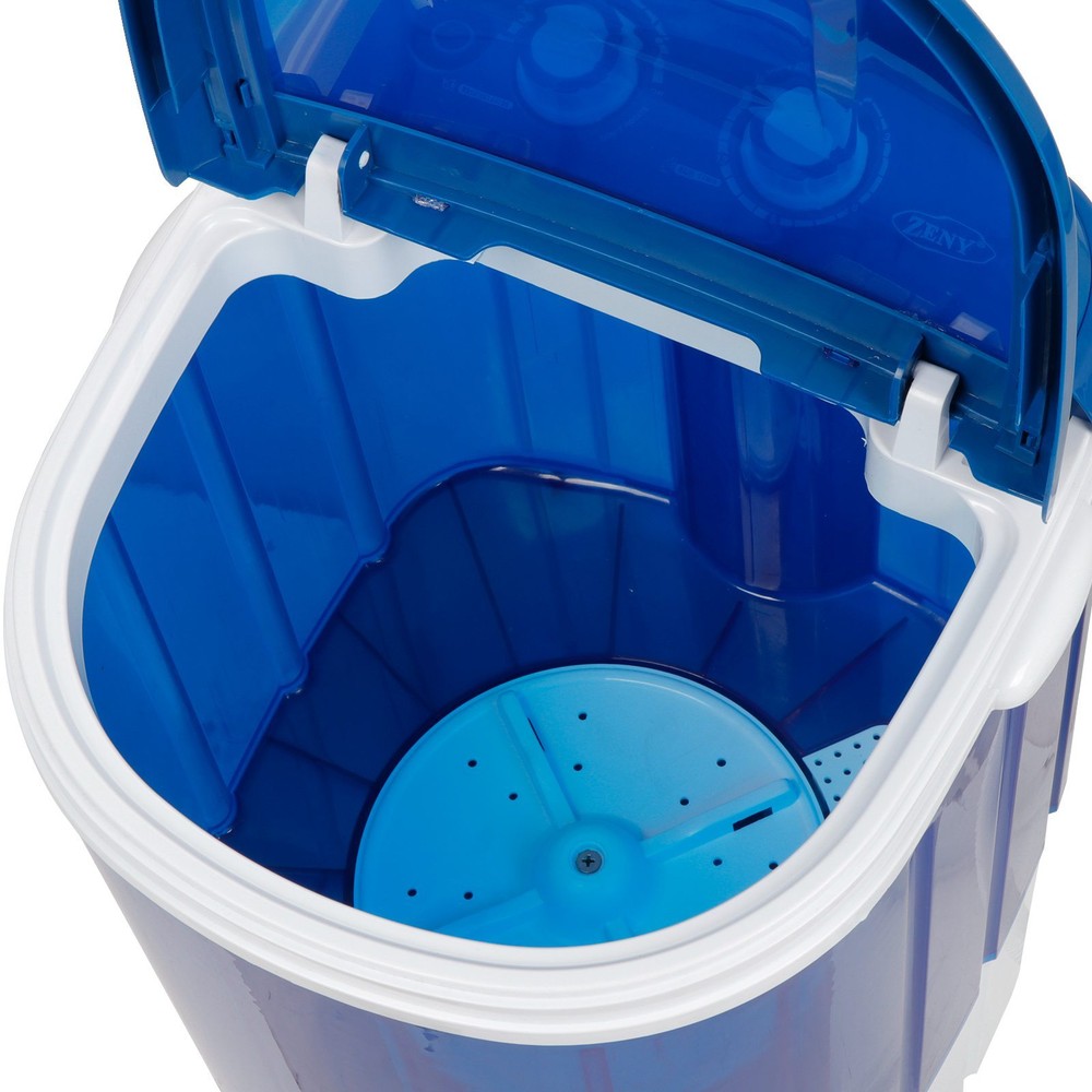 Mini Portable Washing Machine Top Load Washer W/ Double Knobs Timer Control