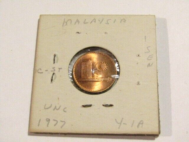 Malaysia 1977 1 Sen unc Coin