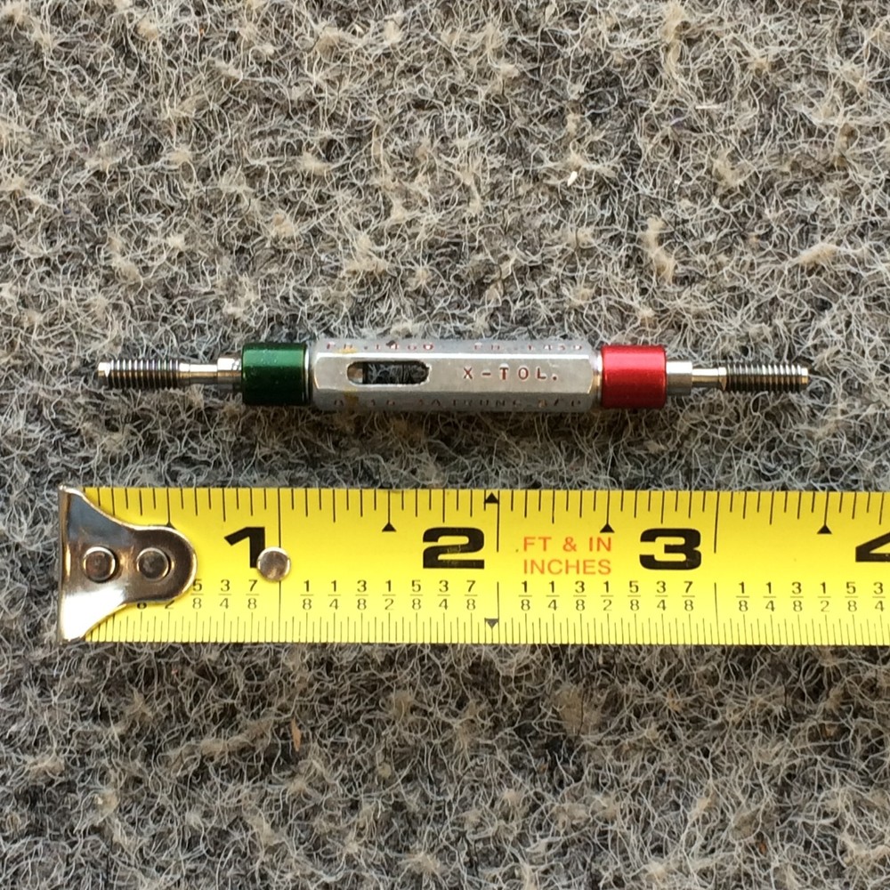 8-36 -3A Go No Go Thread Plug Gage Setting, Set Plug, .1460, .1439