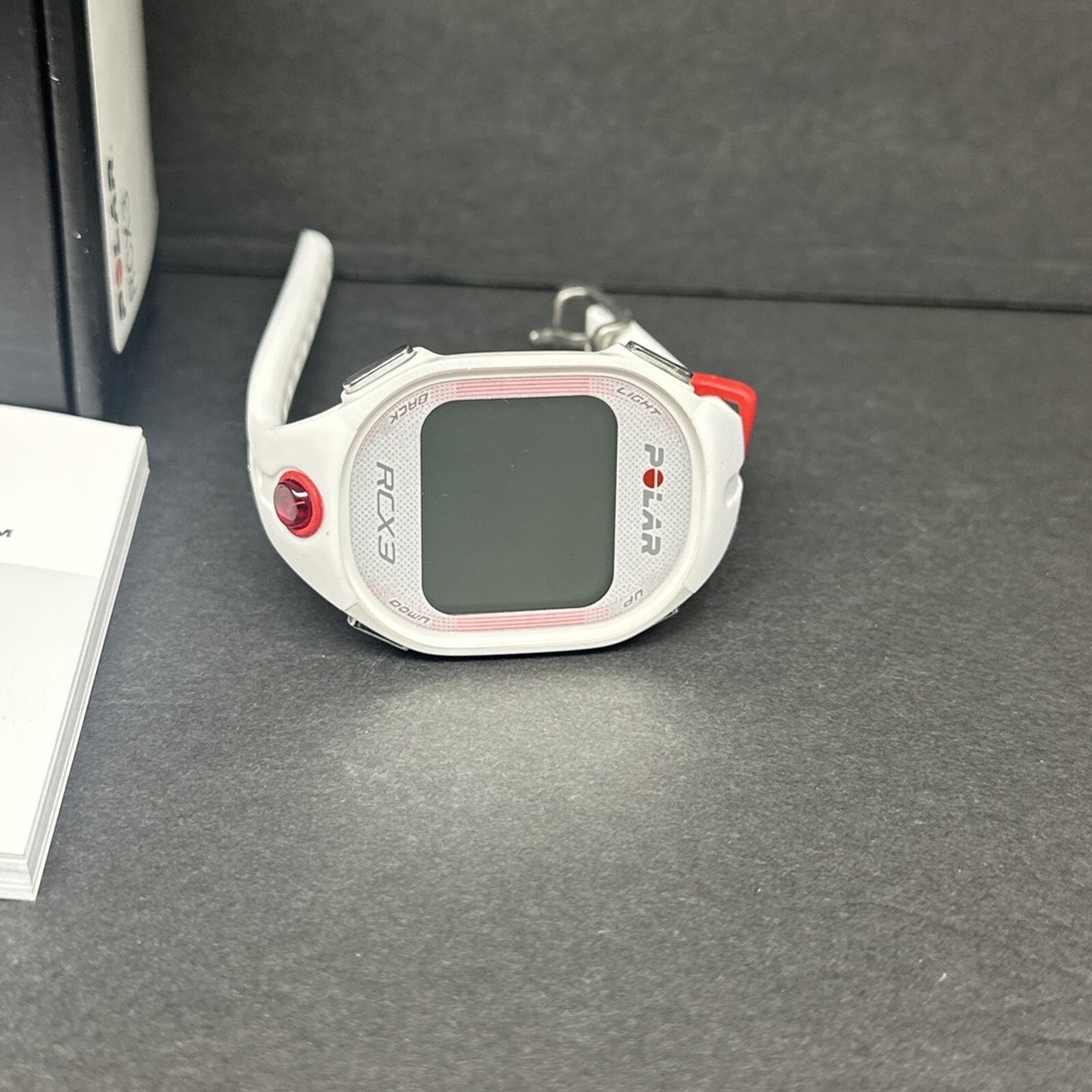 Polar RCX3 Run Needs Battery White With Instruction Manual