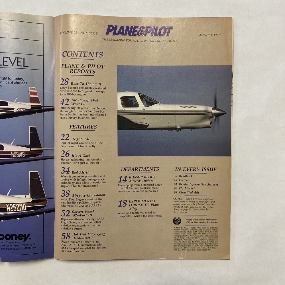 Plane & Pilot - August 1987 Issue
