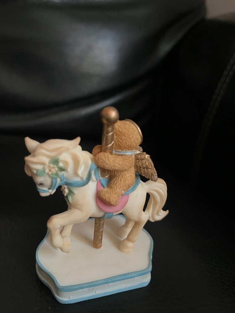 Cherished Teddies April Monthly Carousel 2000