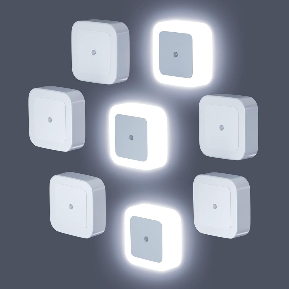 Sujeet Night Light, Lights Plug into Wall [8 Pack], 8 Pack, Soft White