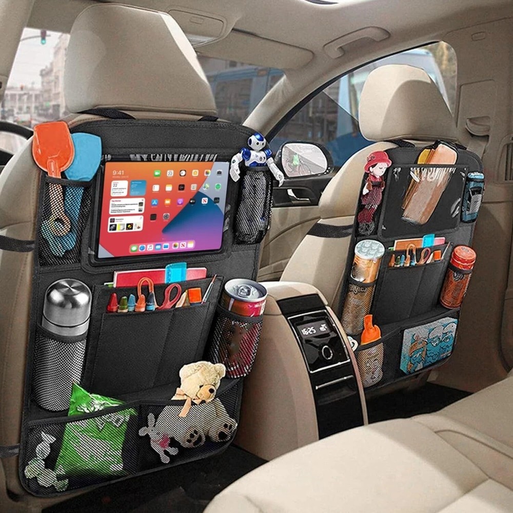 2 Pcs Car Auto Seat Back Multi-Pocket Storage Bag Organizer”