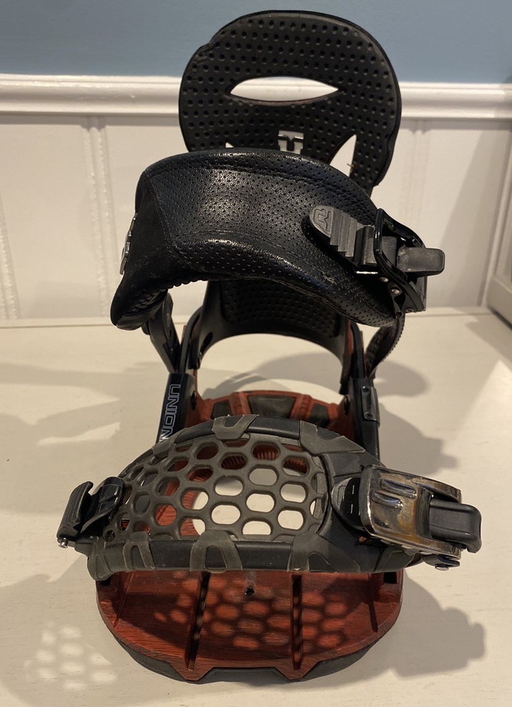 Union Asadachi Red 2012 Snowboard Bindings Size Large All-Mountain Performance