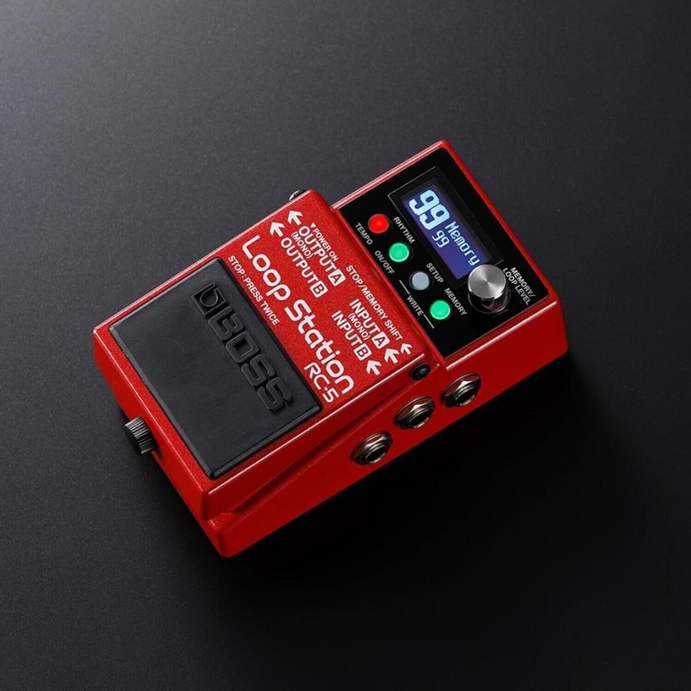 Boss RC-5 Loop Station Compact Phrase Recorder Pedal Bundle with 2x Strukture...