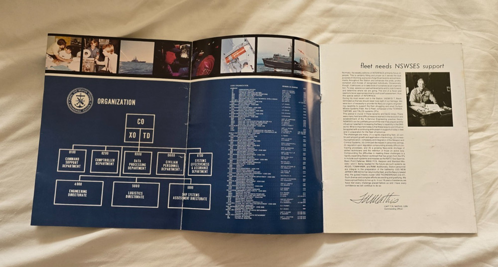 Interface Special Edition 1982 NSWSES US Navy Magazine Book