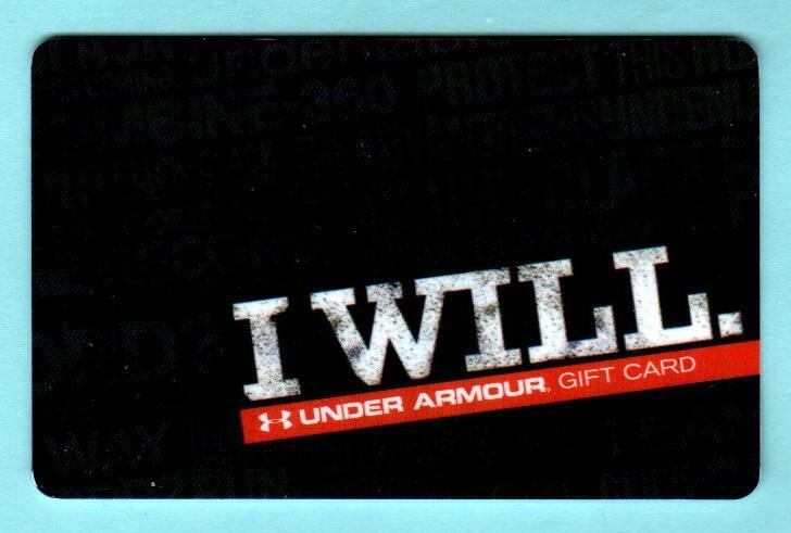 UNDER ARMOUR - I Will 2013 Gift Card ( $0 )