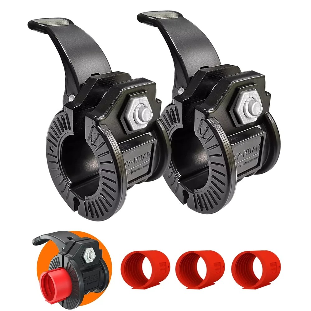 ZY-HUAN Barbell Clips 1 inch I Multi-Size Adjustable Weight 2 pack
