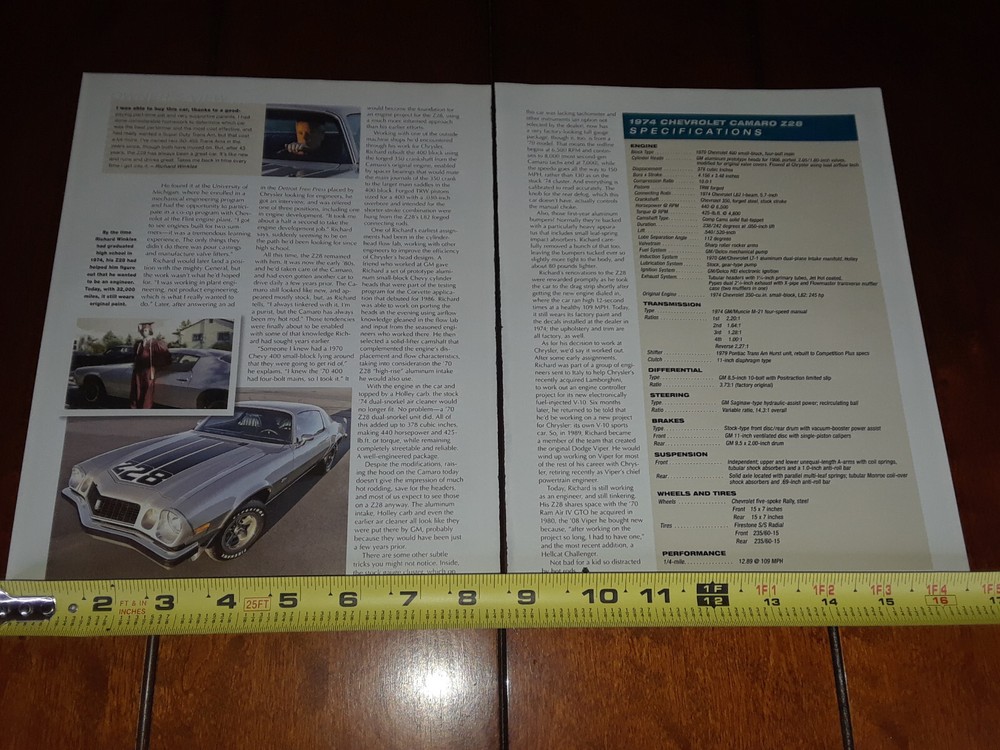 1974 CAMARO Z28 ORIGINAL 2017 ARTICLE