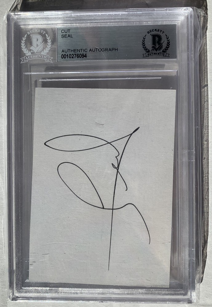 Seal Cut Autograph Singer Musician BGS Authentic
