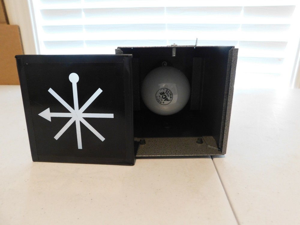 Vintage Metal Light Box - Military / Government Visual Acuity Testing Device