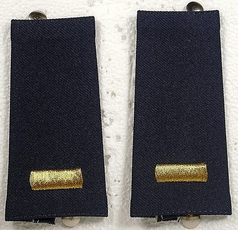 USAF 1st LT Epaulet Soft Shoulder Boards Large Size for Dress Blues Uniform