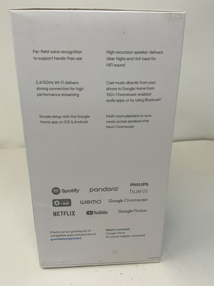 Google Home Smart Assistant - White Slate (US)