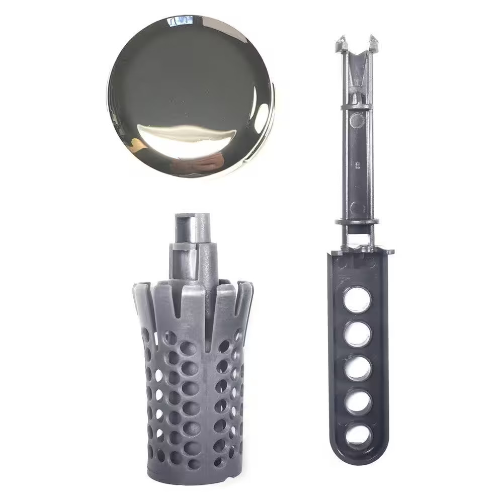 Never-Clog Universal Pop up Stopper in Chrome
