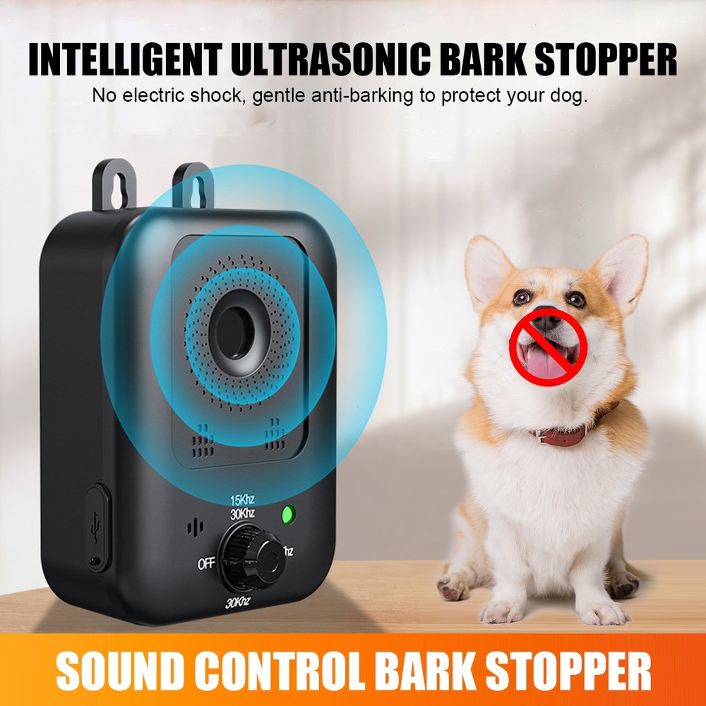 Dog Bark Deterrent Device, Sonic Bark Deterrents with 3 Modes