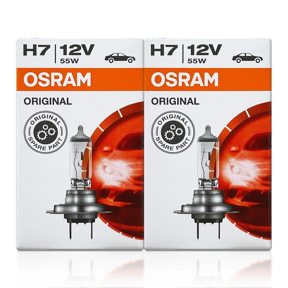 2X Osram ORIGINAL OEM H7 Halogen Headlight Bulbs 64210 High Low Fog LONG LIFE