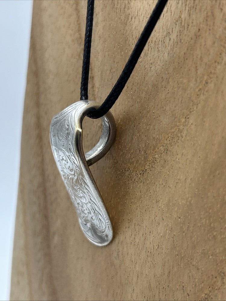 Vintage WP Fork Handle Pendant Silver Plated Hallmark Handmade Upcycled Gift