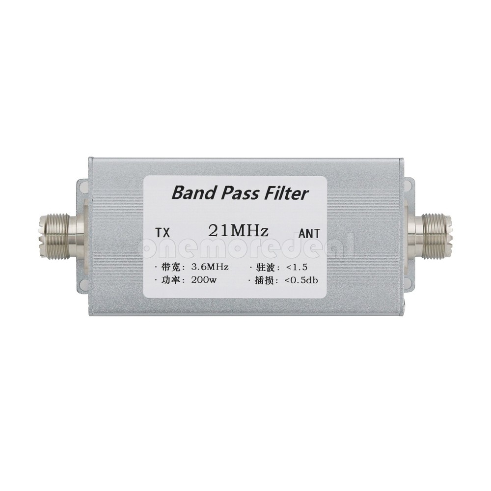 21MHz BPF Band Pass Filter Shortwave Communication LC Filter 15m Band 200W