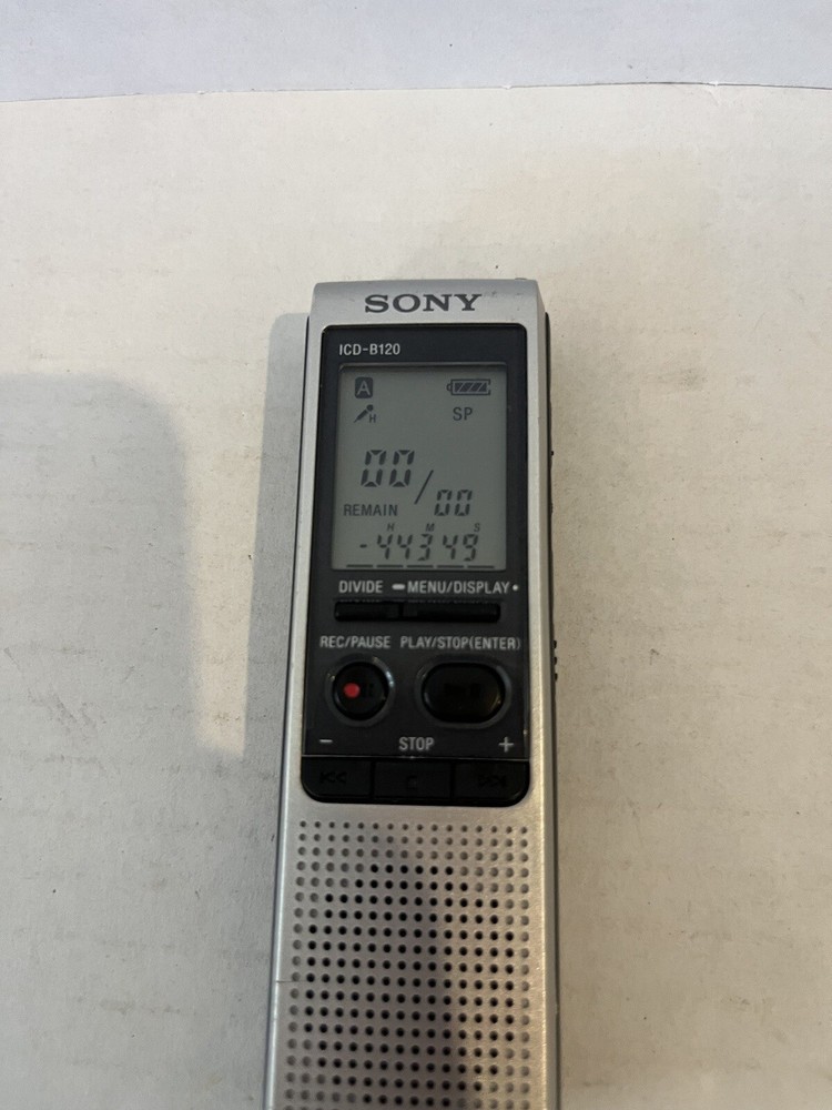 Sony ICD-B120 16 MB 7.5 Hours Handheld Digital Voice Recorder READ DESCRIPTION