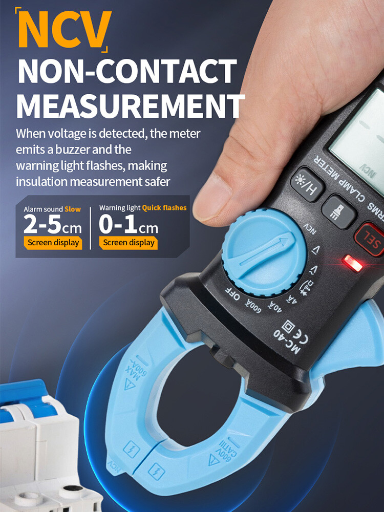 Digital Multimeter Tester AC DC Ohm Test 6000 Counts Auto Range LCD Handheld New
