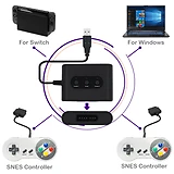 Mayflash SNES Controller Adapter for the Nintendo Switch / PC