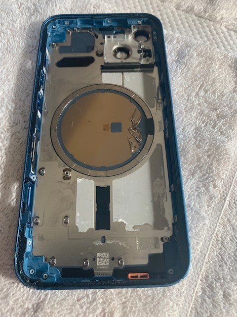 Apple iPhone 13 rear housing back glass chasis blue ( B )