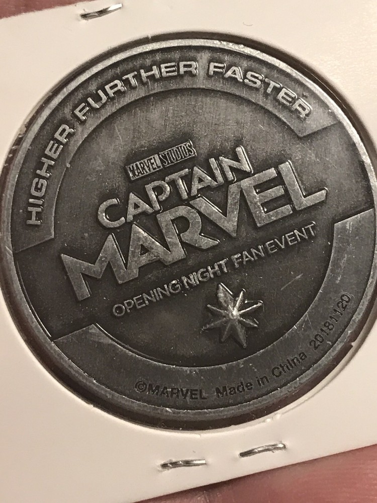 Promotional Token - Captain Marvel - 2019 Opening Night