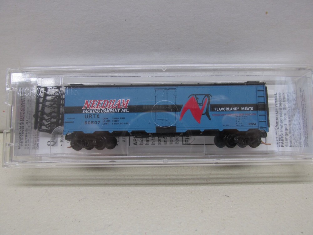 MICRO TRAINS # 059 00 140~ NEEDHAM PACKING 40' REEFER CAR # 60507~N SCALE