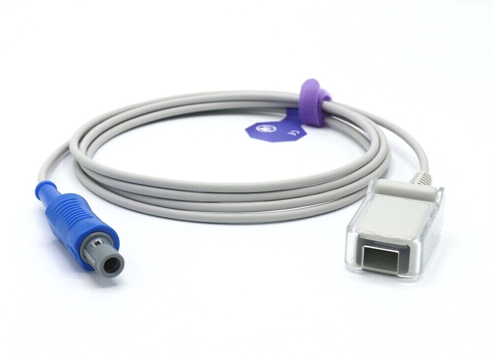 Mindray Datascope SpO2 Adapter Cable 6 Pin 60Deg Oximax - Same Day Shipping