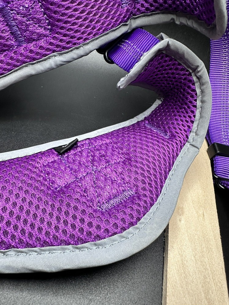 ThinkPet No Pull Halter Harness Breathable Sport w/Top Handle Purple Size Large