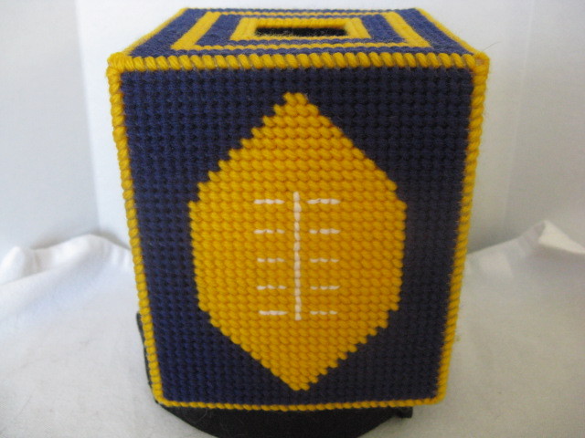 Sport Tissue Box Cover ~ Handcrafted ~ Wolverines ~ **Gift Idea