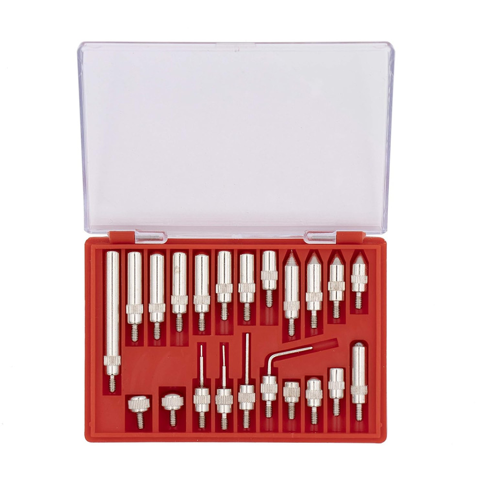Clockwise Tools Digital Dial Indicators Tip Set, DIPR-01 22 Pieces, UNF 4-48 Thr