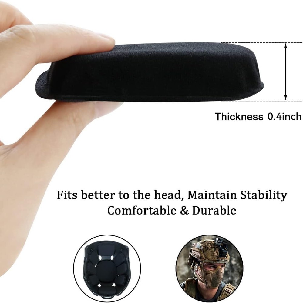 Universal Airsoft Helmet Pads, Helmet Replacement Foam Padding Kits Set Acces...