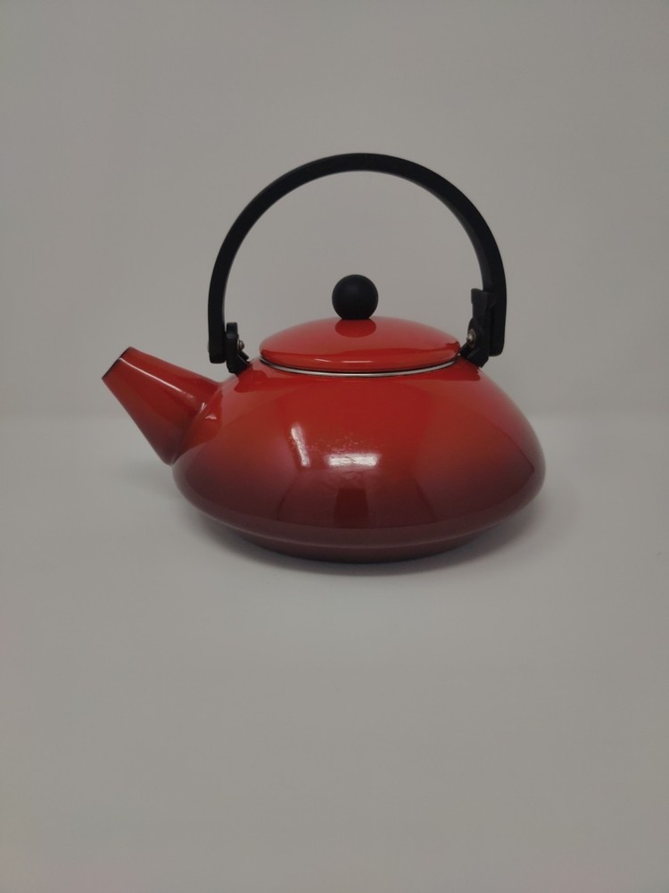 Le Creuset Red Enameled Steel Tea Kettle