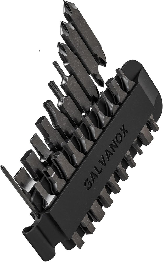 Galvanox 23PC Bit Kit for Leatherman – Ratchet, Hex Adapter, Case (Black)