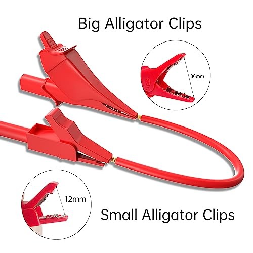 Silicone Multimeter Test Leads Kit with Replaceable Wire Piercing Probes 25PCS