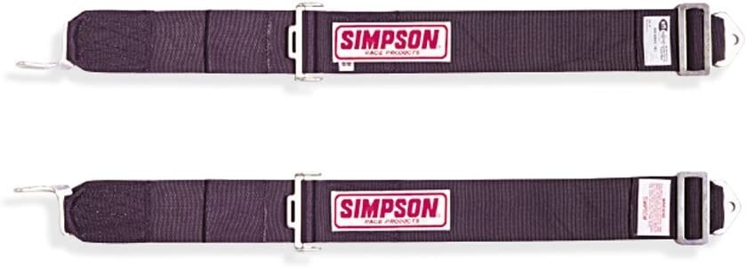 SIMPSON Racing 30004BK Latch & Link Black Pull Down Shoulder Harness