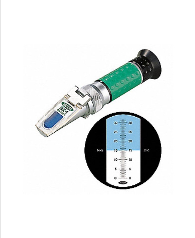 VEE GEE 43012 AUTO TEMP COMPENSATION 0-20 % RANGE BRIX REFRACTOMETER…NEW