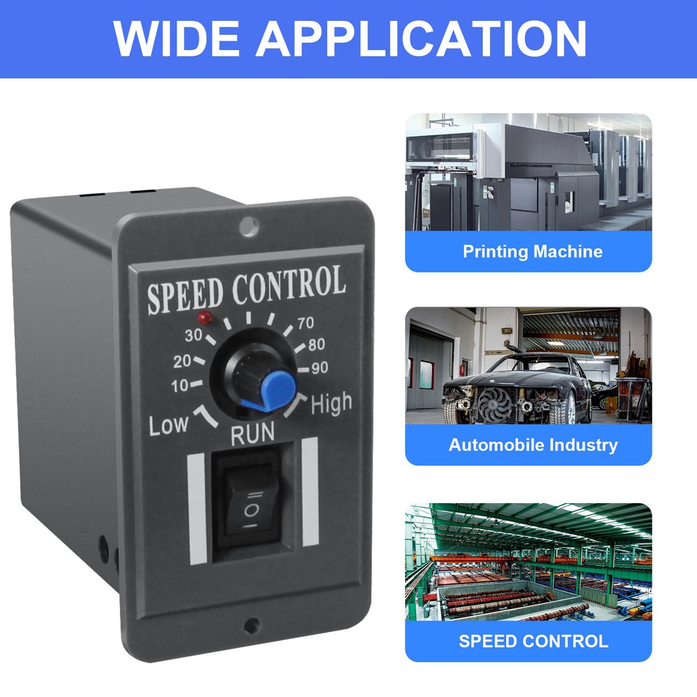 DC 10-60V 6A PWM DC Motor Speed Controller Reversible Switch Regulator Switch