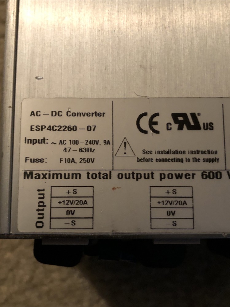 Power-One AC-DC CONVERTER 600W