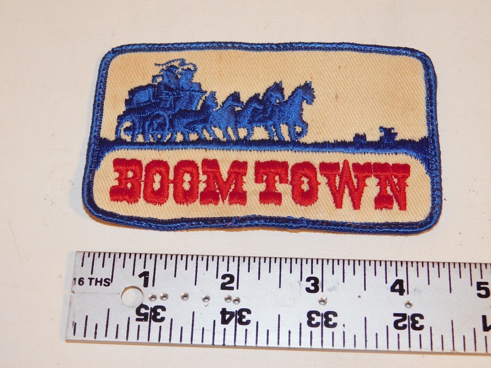 Vintage Patch Boom Town  - Read