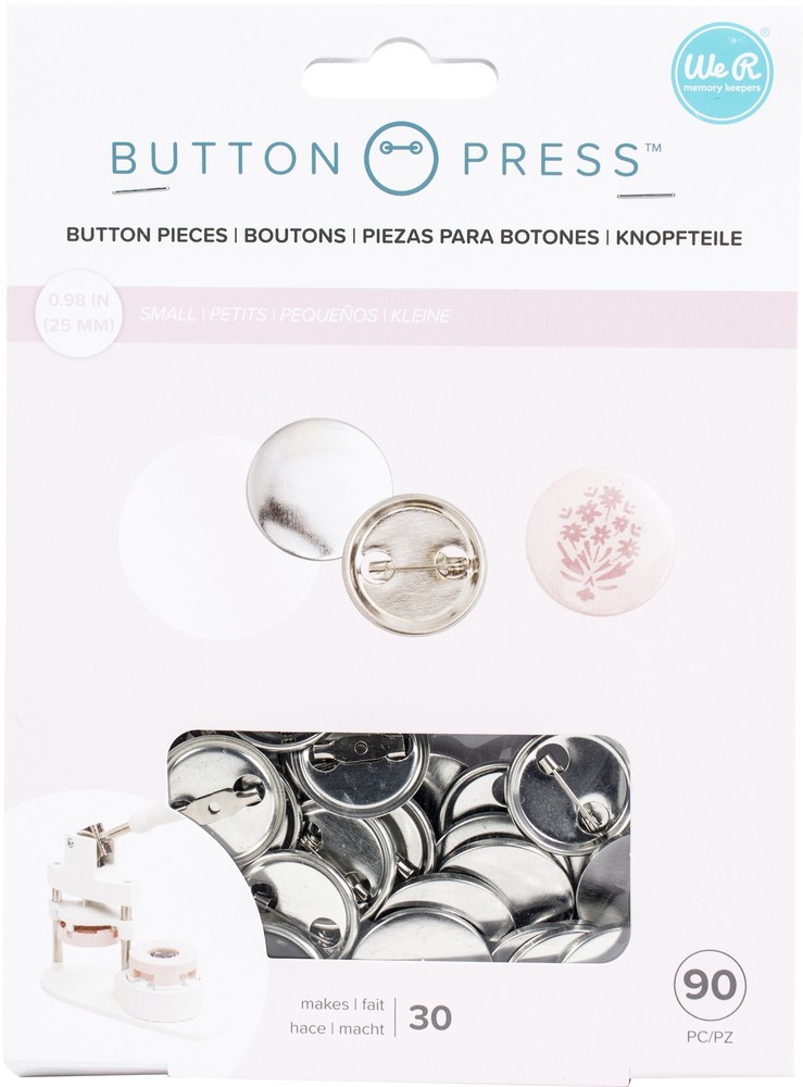 We R Memory Keepers Button Press Refill Pack 30/Pkg-Small (25mm)