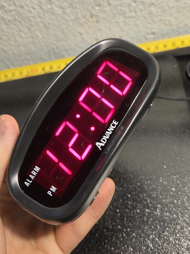 Advance Model 3250 Digital Alarm Clock | Red LED | Snooze & Light