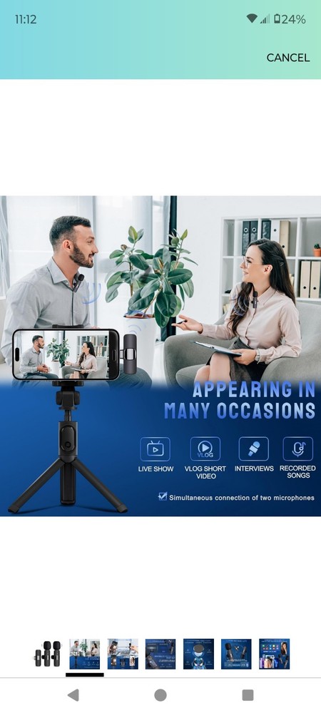 Wireless Lavalier Microphone For iPhone