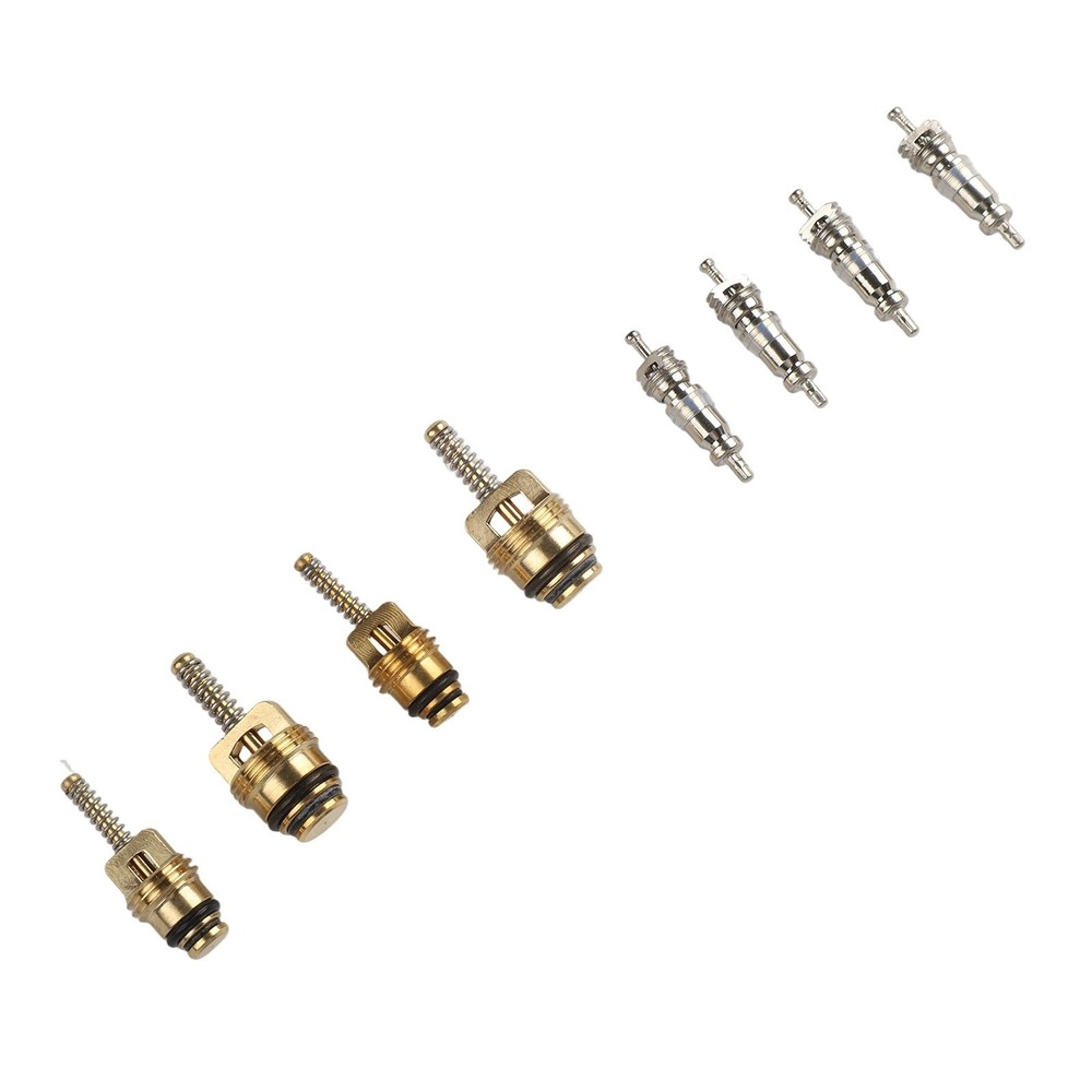 Complete AC Valve Core Kit for R12 For R134a Systems with Installation Tools