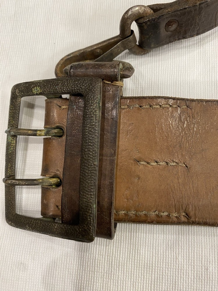 WWII German Leather Belt Dated 1939
